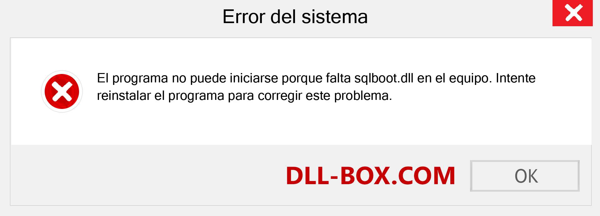 ¿Falta el archivo sqlboot.dll ?. Descargar para Windows 7, 8, 10 - Corregir sqlboot dll Missing Error en Windows, fotos, imágenes